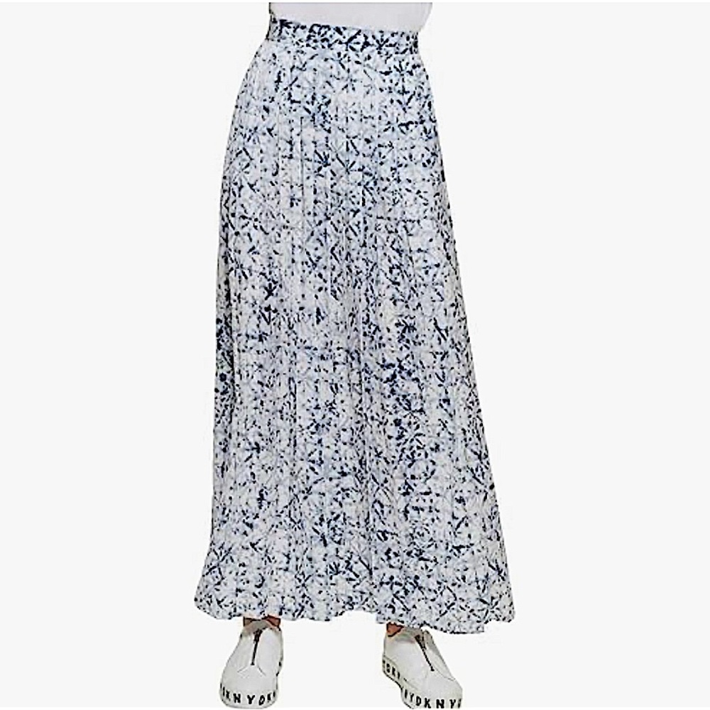 NWOT DKNY  Pleated Elevated Midi Skirt